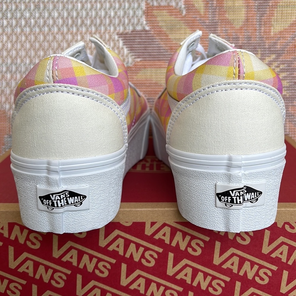 Vans WMNS Old Skool Stacked 
Pastel Picnic Pink Plaid
VN0A7Q5MGBX
Platforms - Picture 14 of 16